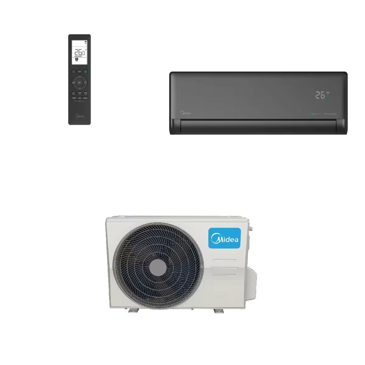 Midea Solstice 09 Black Split Klimaanlage - Midea Deutschland